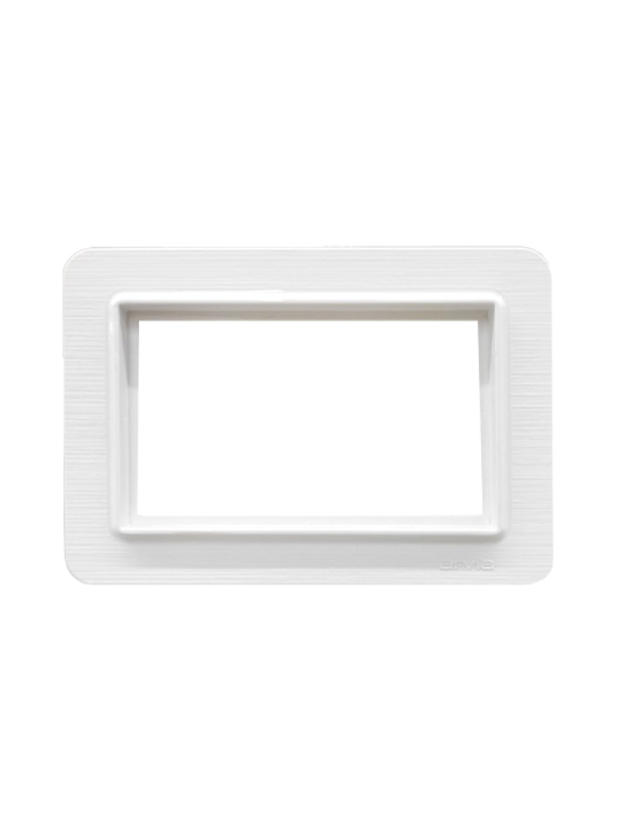 Ramă pentu priză dublă albă mat Lavin Arvia