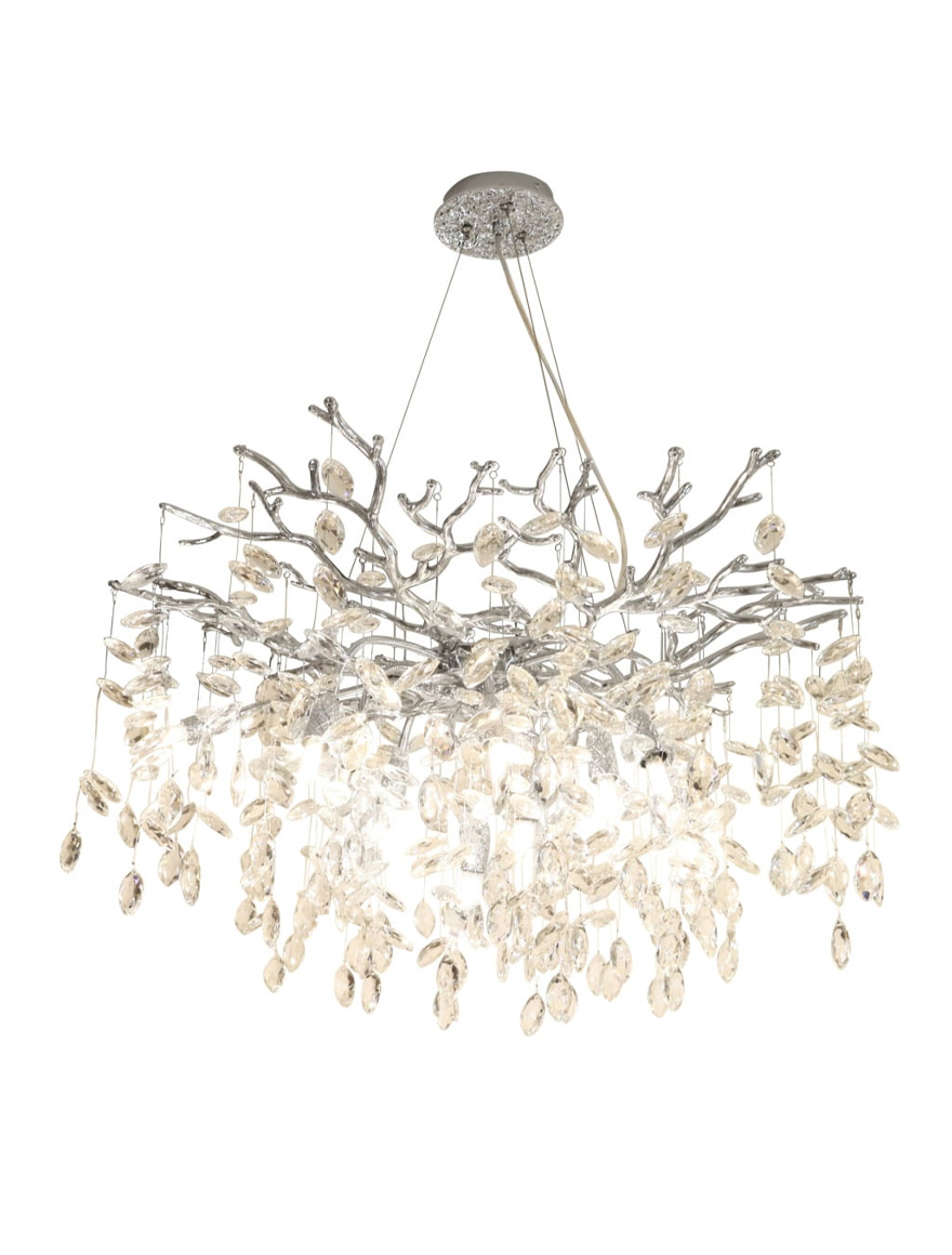 Люстра MD4115-1-ECN CINDY 10xG9, максимальная мощность 40 Вт, серебристая, ZUMALINE