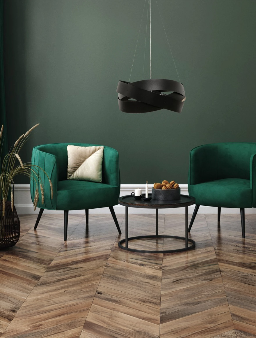 Lustra 1142 TORNADO 3*E27 max 60W negru ZUMALINE