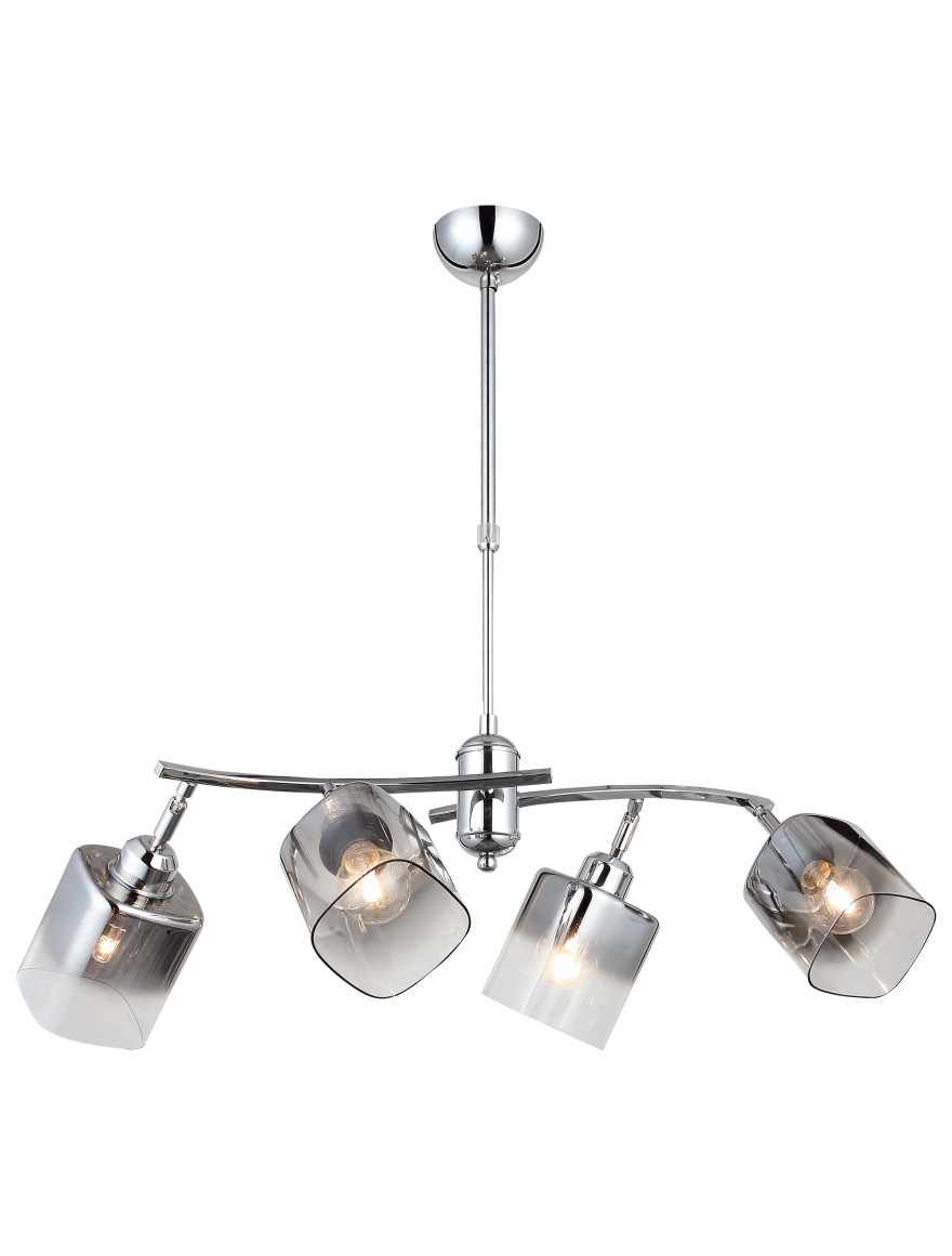 Lustră DERMA 4xE27 max 4x40W chrome LUCEA