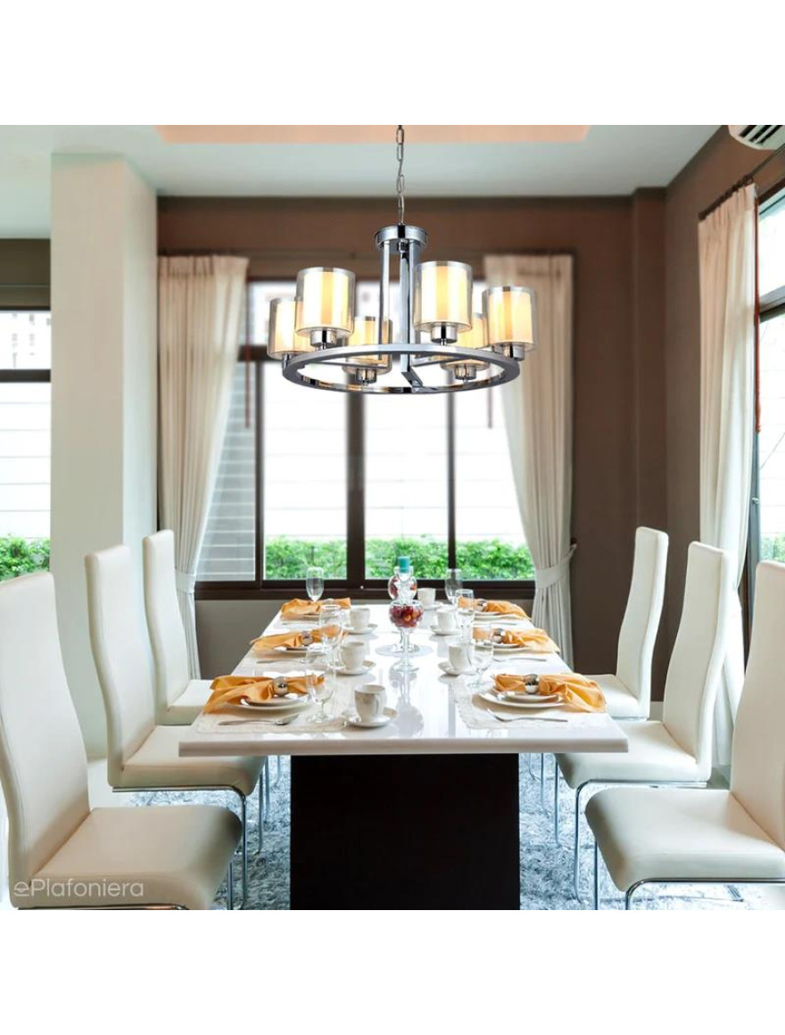 * Lustră VODA 6xE27 max 6x40W chrome LUCEA