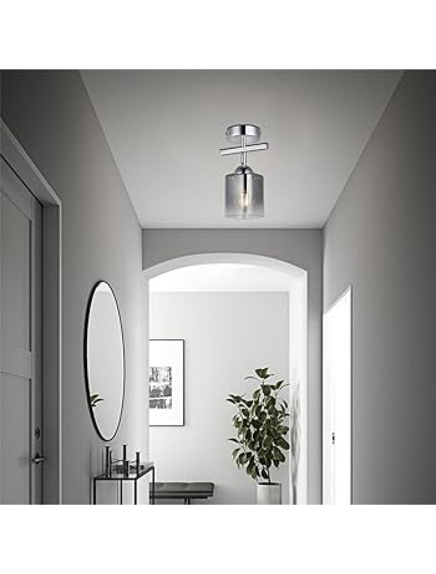 Lustră RAYO 1xE27 max 1x40W chrome LUCEA