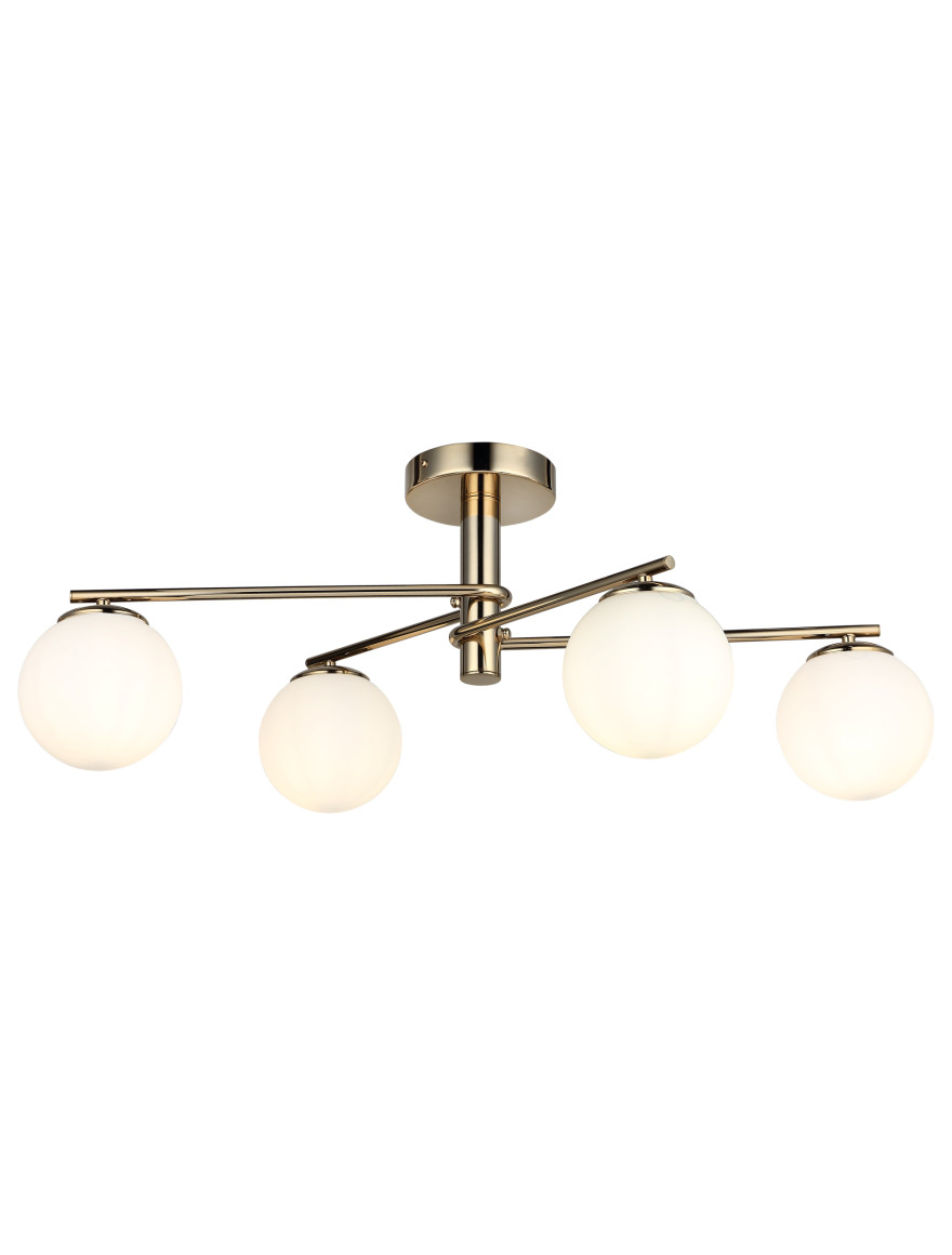 Lustră BUMERANG 4xE27 max 4x40W gold LUCEA