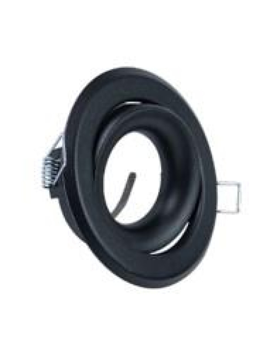 Spot încorp rotund, reglabil 1xGU10 negru SUMOTA mini