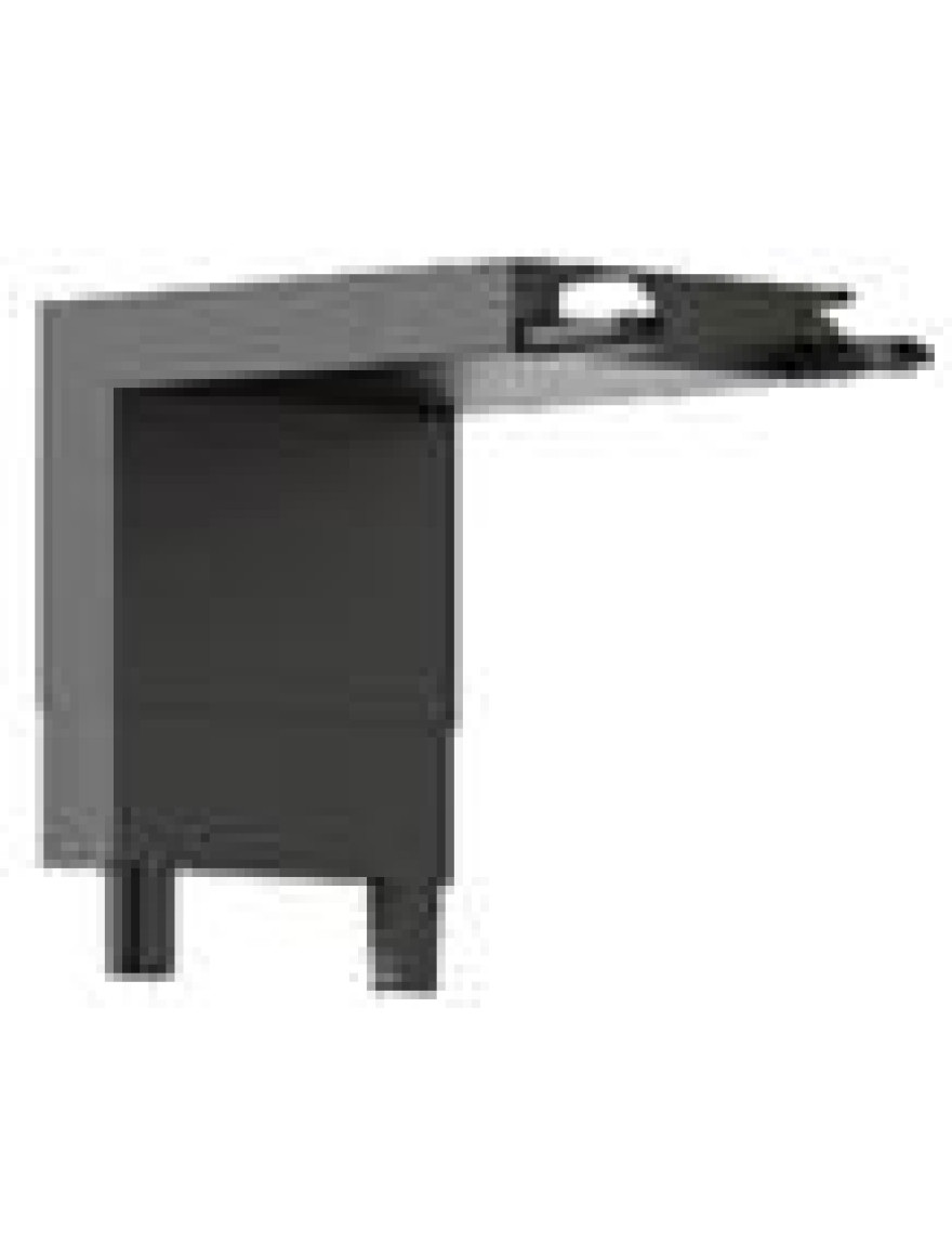 Conector pod perete p/u șină magnetică aplicată și încorporată Ultra Thin NEGRU