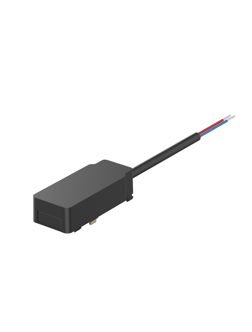 Conector de alimentare p/u șină magnetică aplicată și încorporată Ultra Thin NEGRU