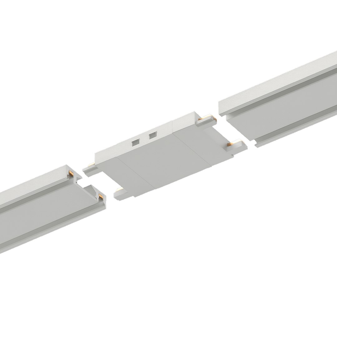 I-образный коннектор для накладной магнитной шины Ultra Thin, БЕЛЫЙ