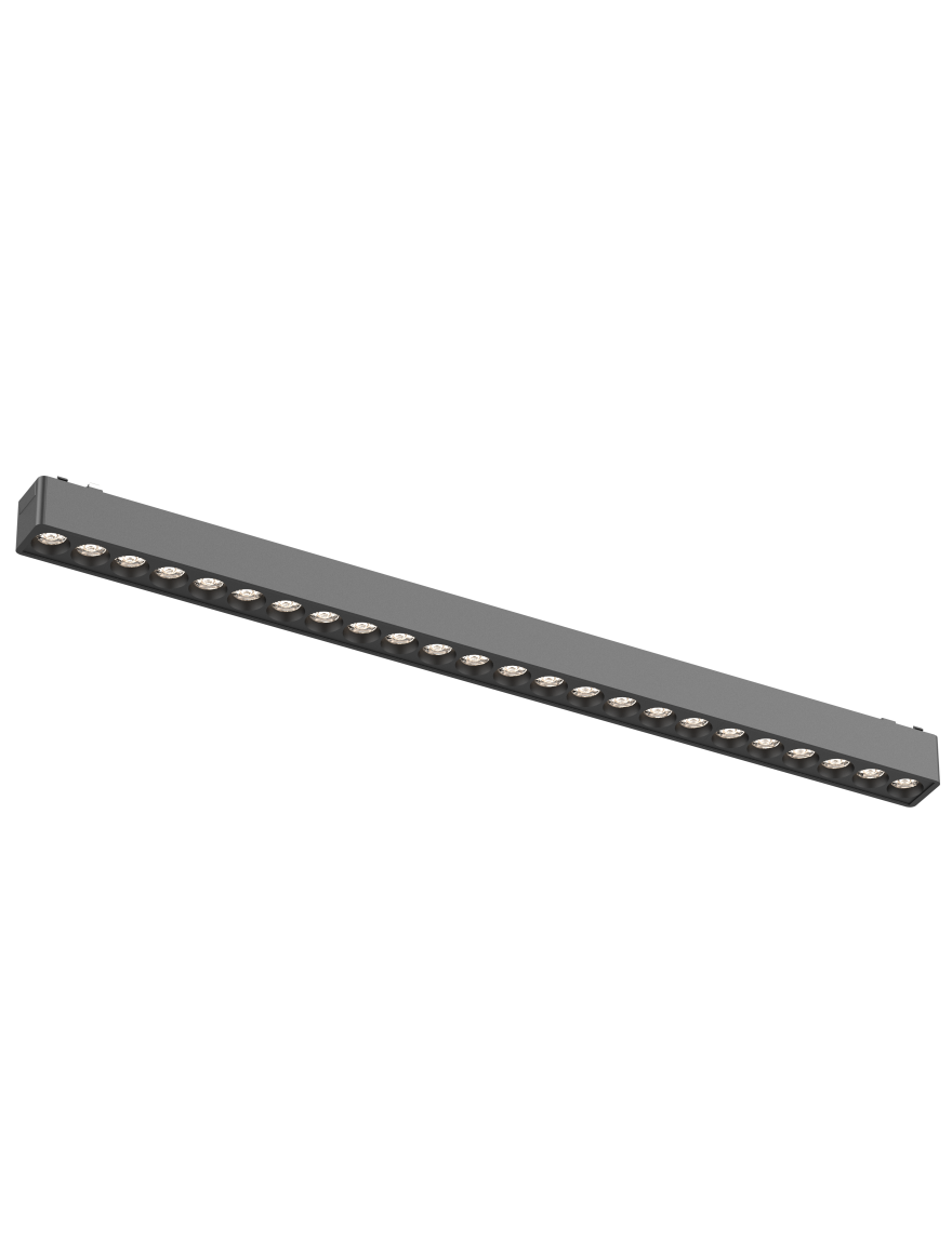 Corp de illum șină magn Ultra Thin 24W 48V 4000K NEGRU LuminaLED