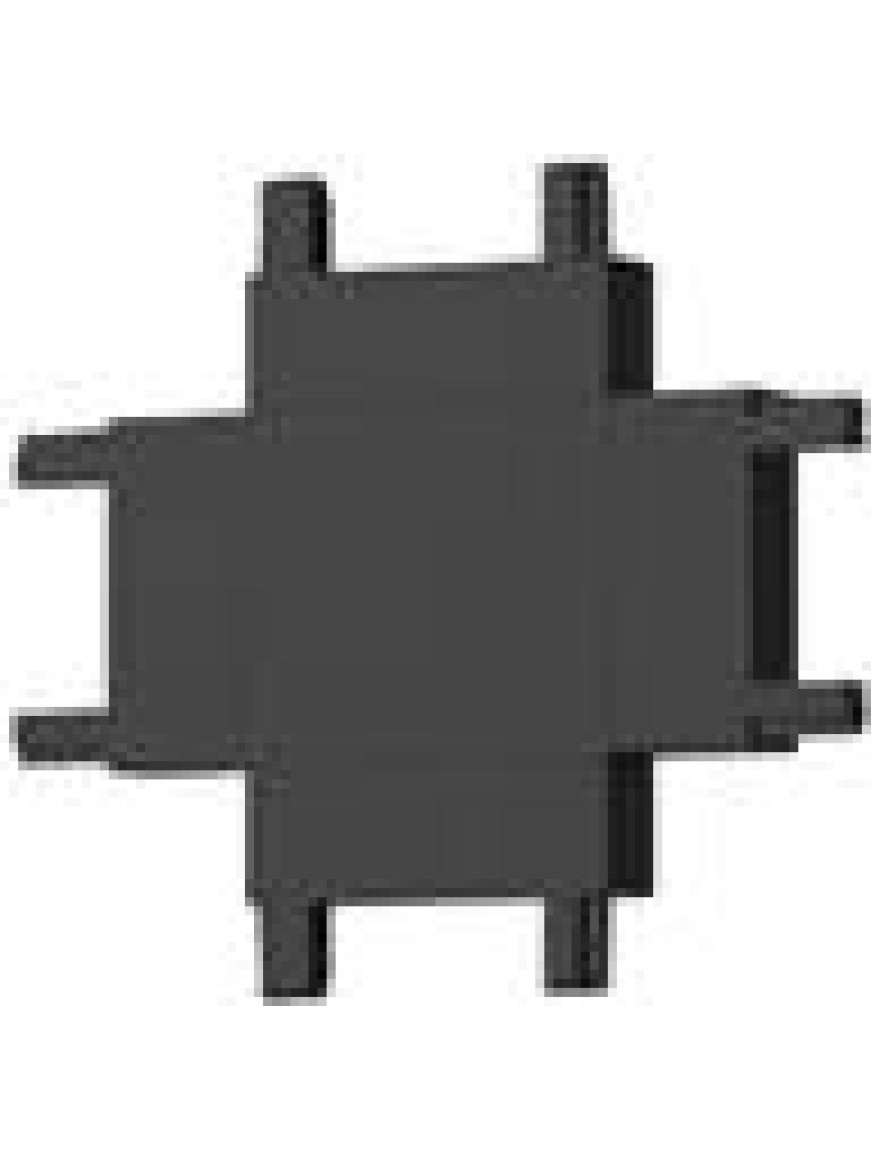 Conector tip X p/u șină magnetică aplicată Ultra Thin NEGRU