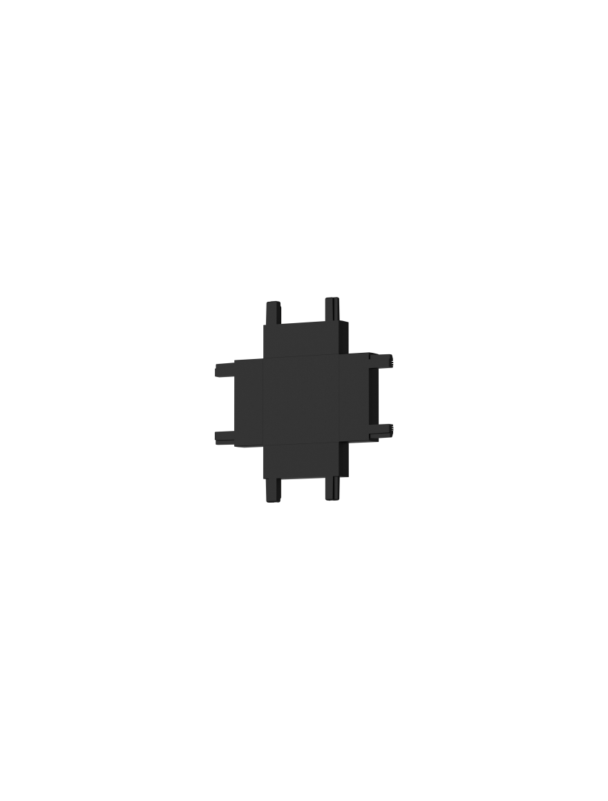 Conector tip X p/u șină magnetică aplicată Ultra Thin NEGRU