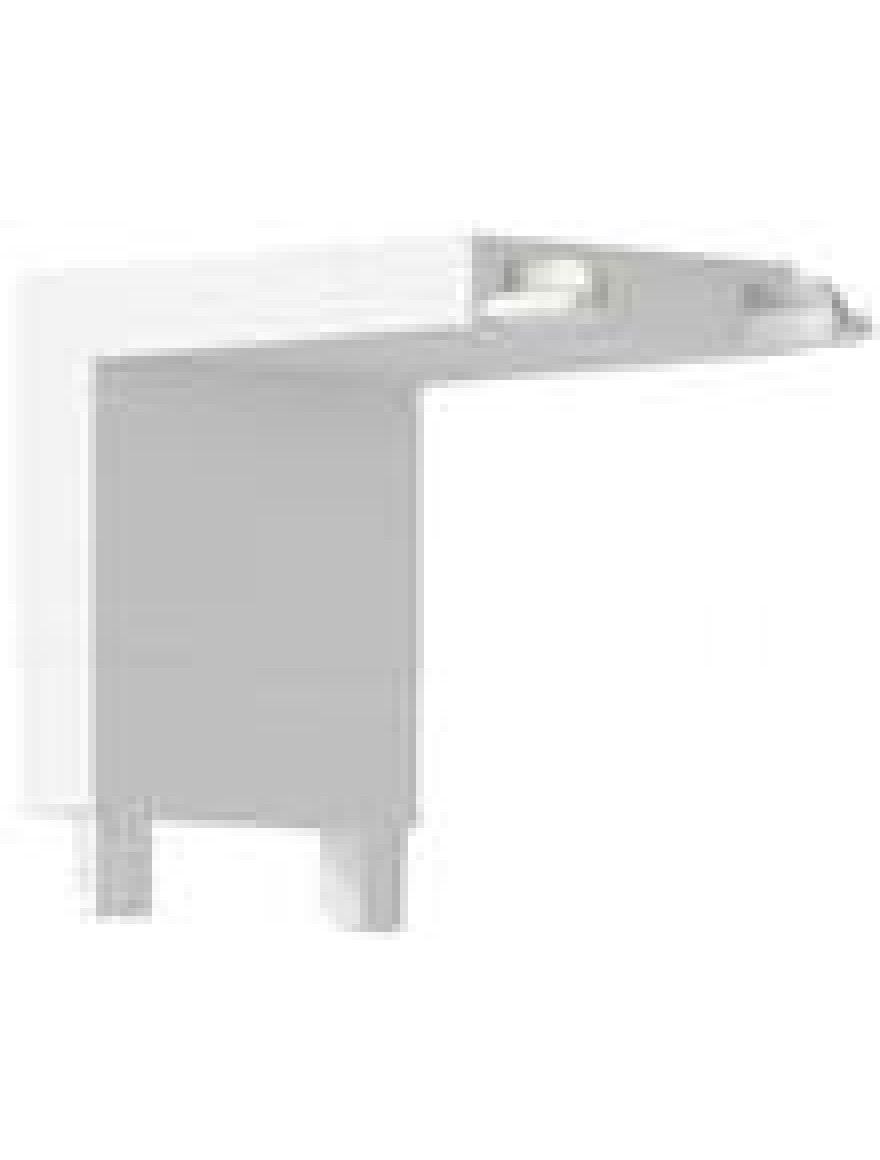 Conector pod perete p/u șină magnetică aplicată și încorporată Ultra Thin ALB