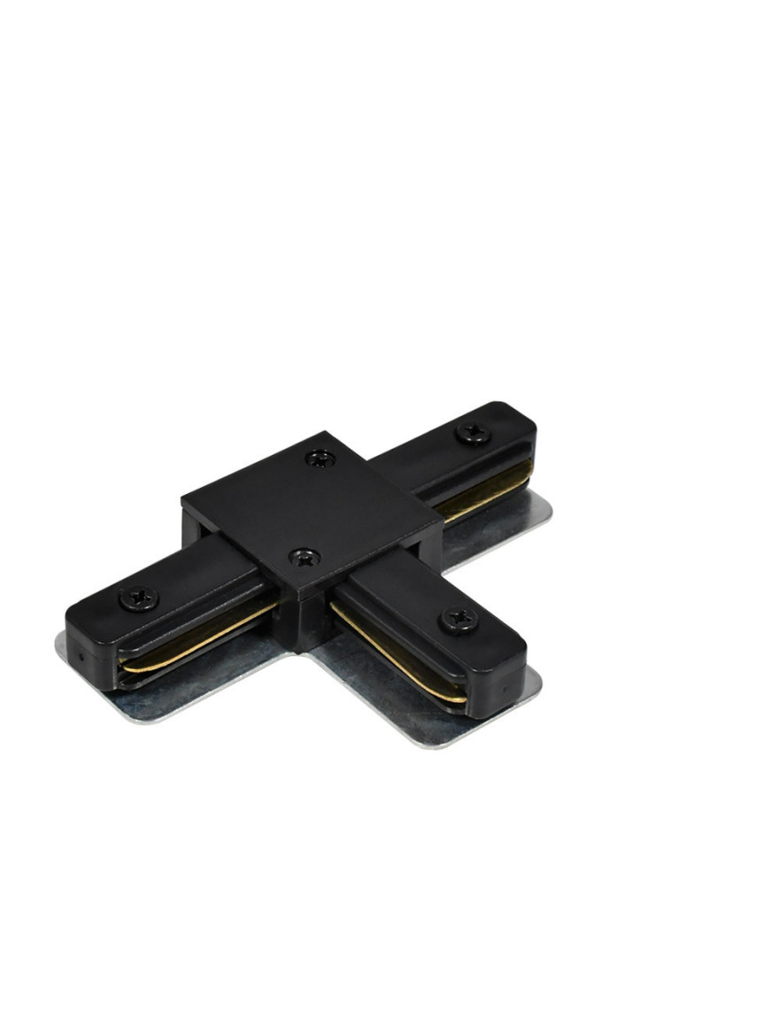 Conector tip T p/u șină track 220V NEGRU