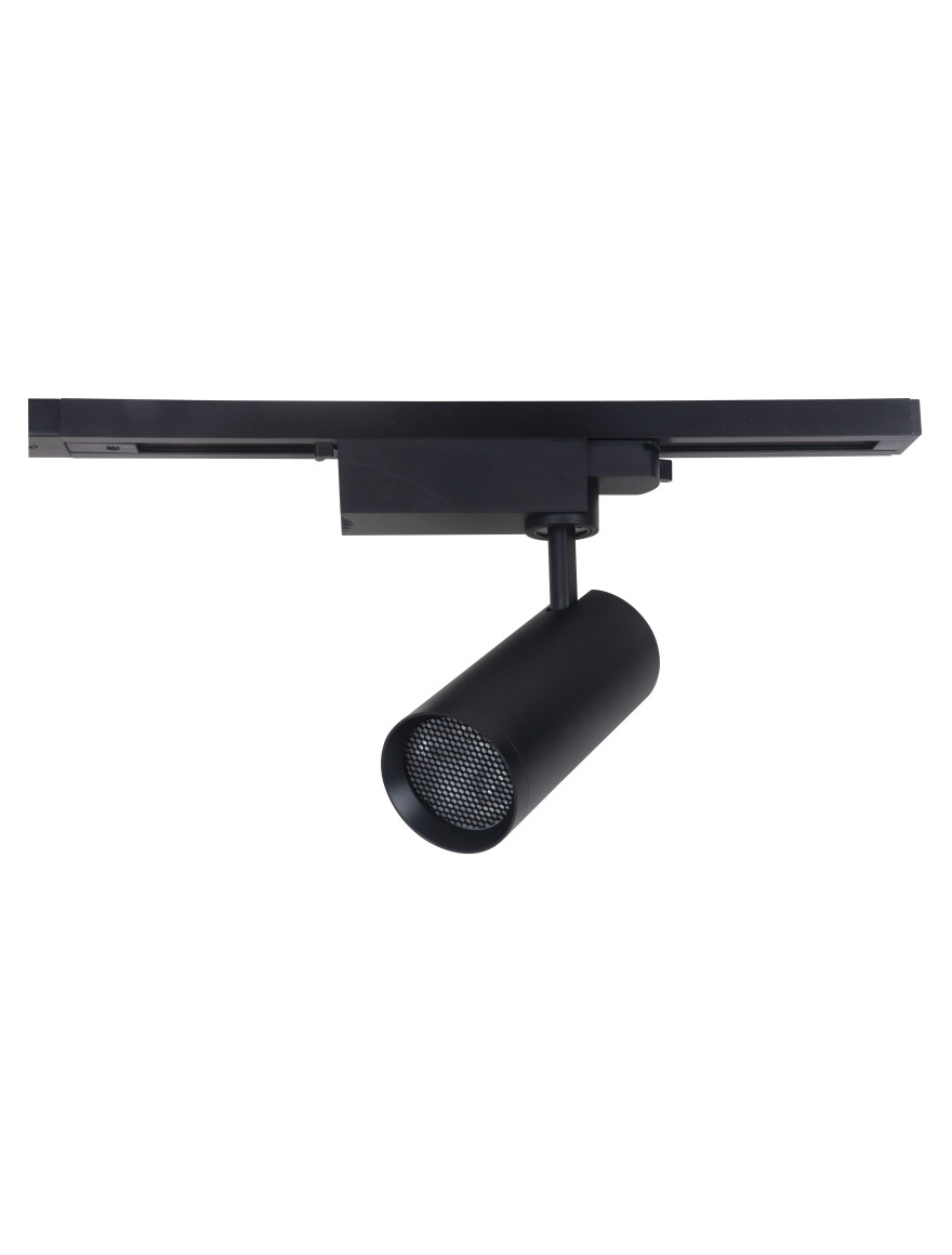 Proiector cu grilă pentru șină track 10W 4000K 220V negru