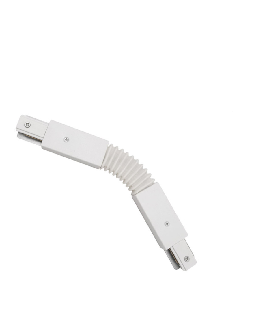 Conector flexibil p/u șină track 220v ALB