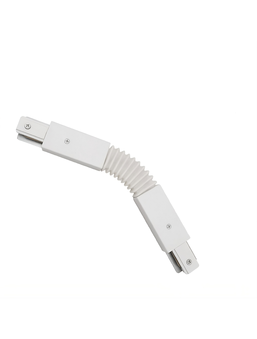 Conector flexibil p/u șină track 220v ALB