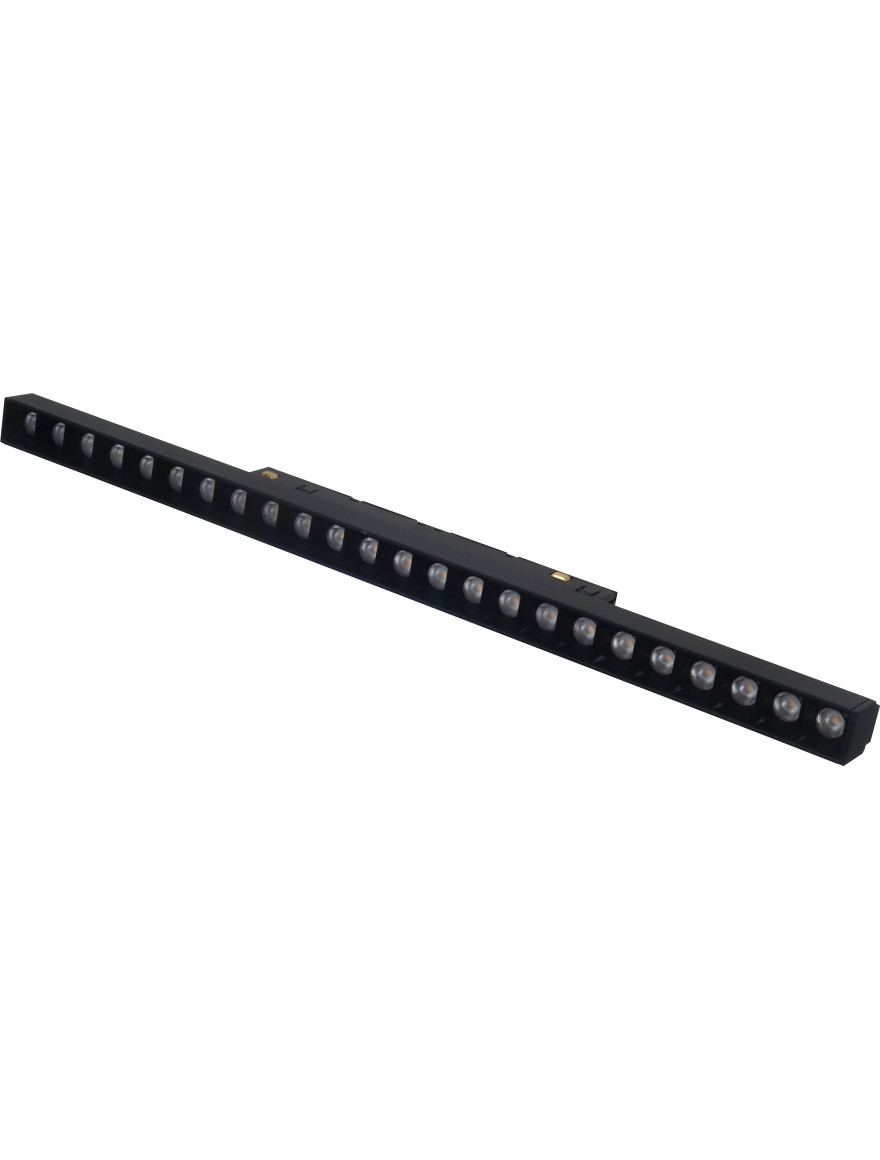 Corp de illum. direcționat pentru șină magnetică S20 20W 48V 4000K NEGRU