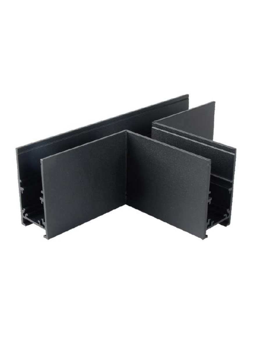 Conector tip T p/u șină magnetică aplicată S20 NEGRU