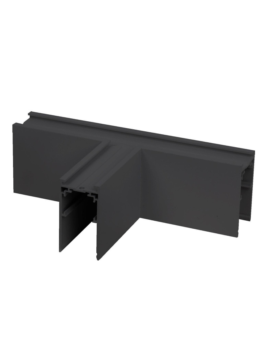 Conector tip T p/u șină magnetică aplicată S20 NEGRU