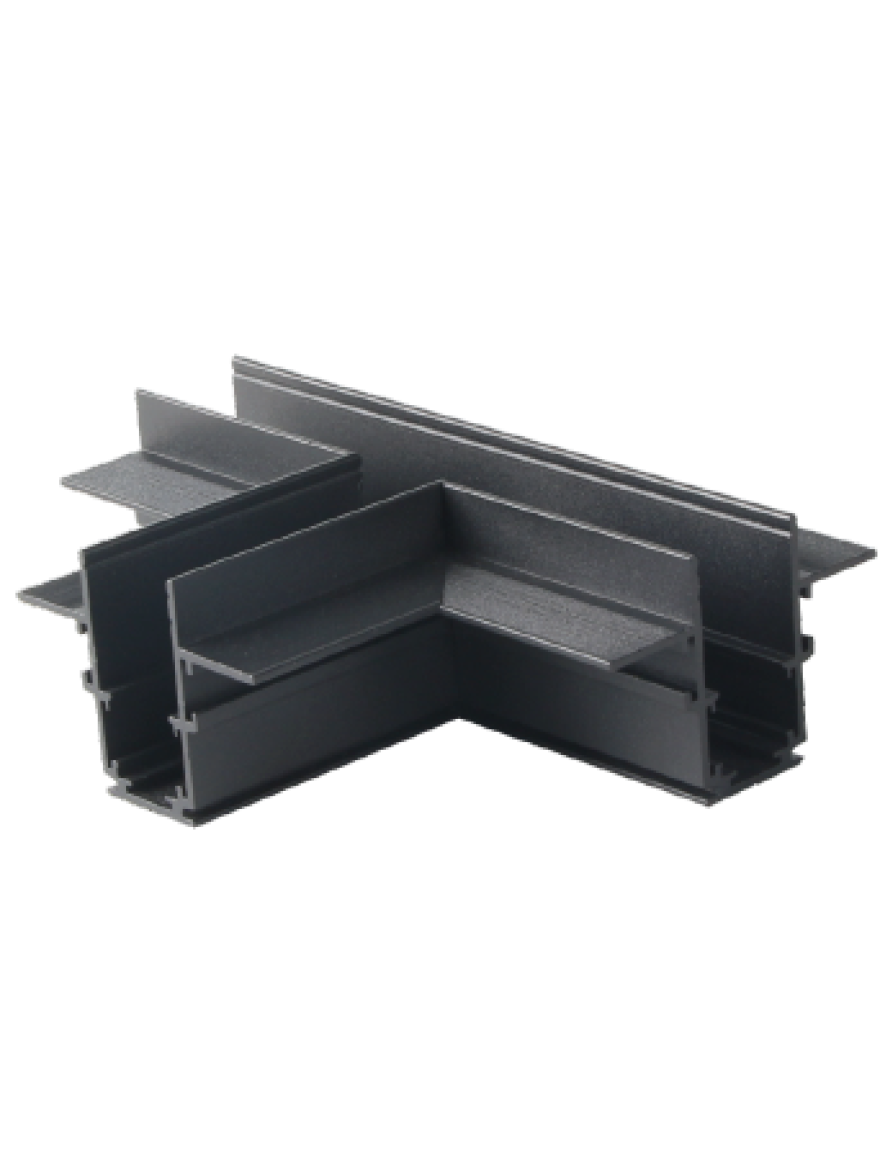 Conector tip T p/u șină magnetică încorporată S20 NEGRU