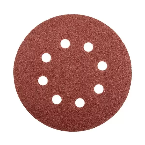 Disc hârtie abrazivă 125mm P60 cu fixare cu găuri maro 318060