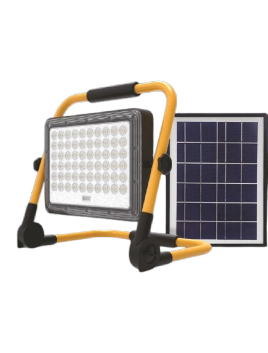 Proiector portativ cu panou solar 40W 4AH LuminaLED