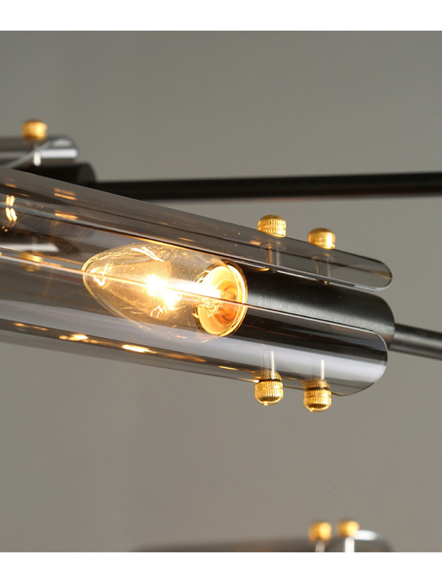 Lustră 6*E14 D870 smoky DL 8092P Luminaled