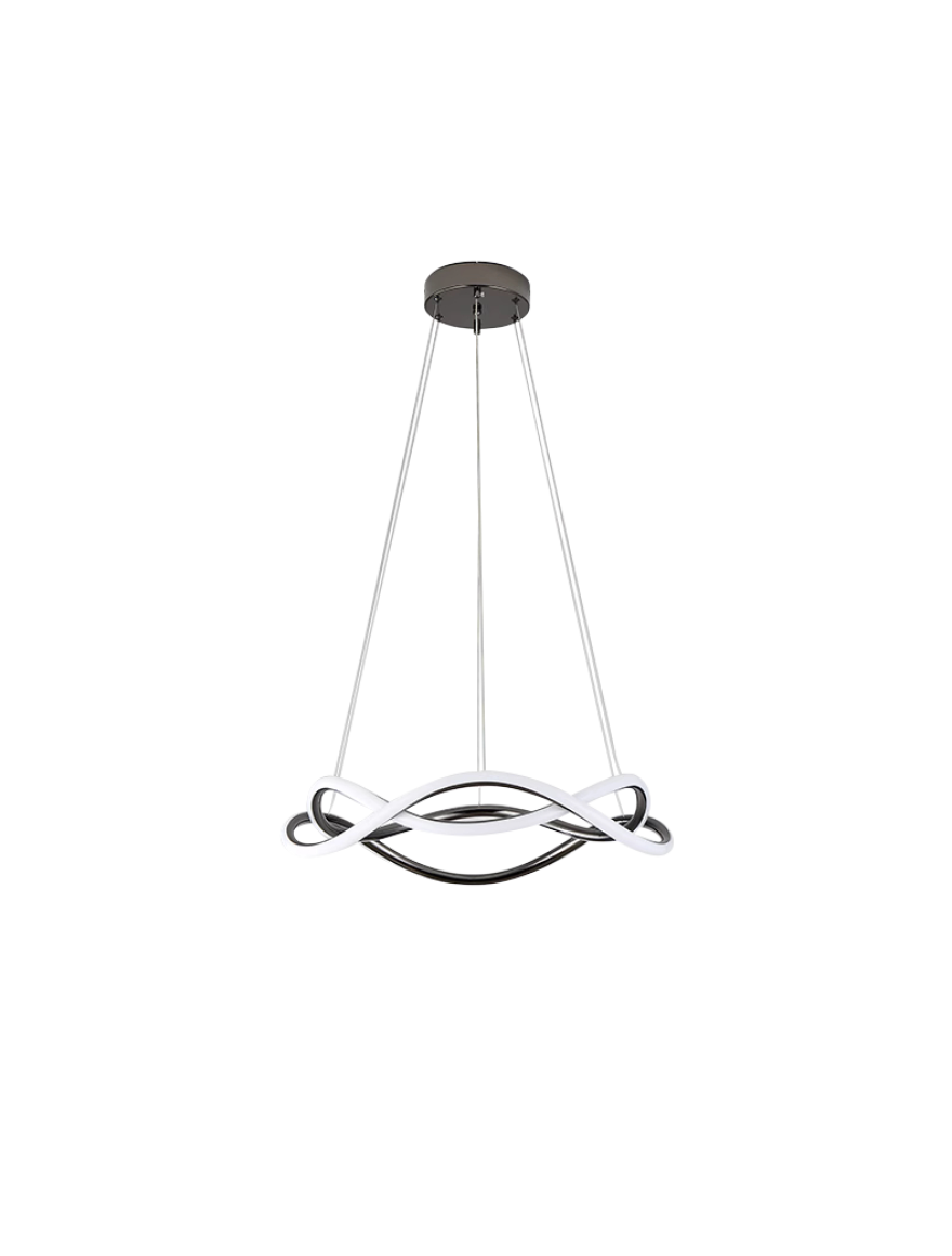 Lustră Led 60W 4000K D600 black DL 10535P Luminaled