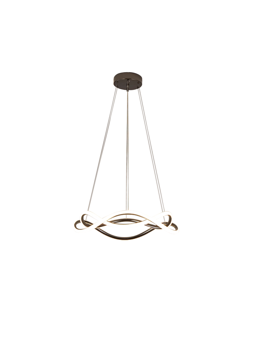 Lustră Led 60W 4000K D600 black DL 10535P Luminaled