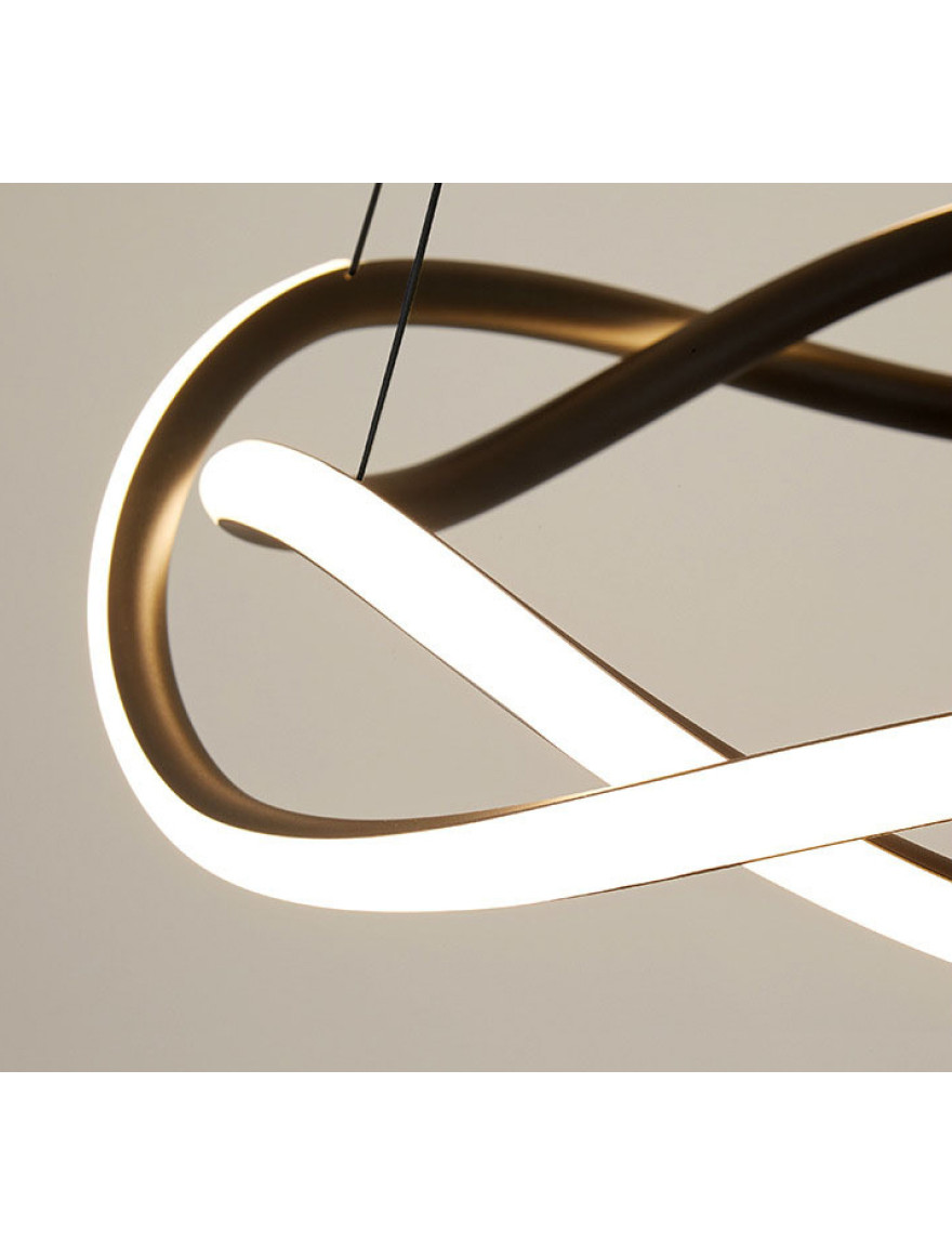 Lustră Led 60W 4000K D600 black DL 10535P Luminaled