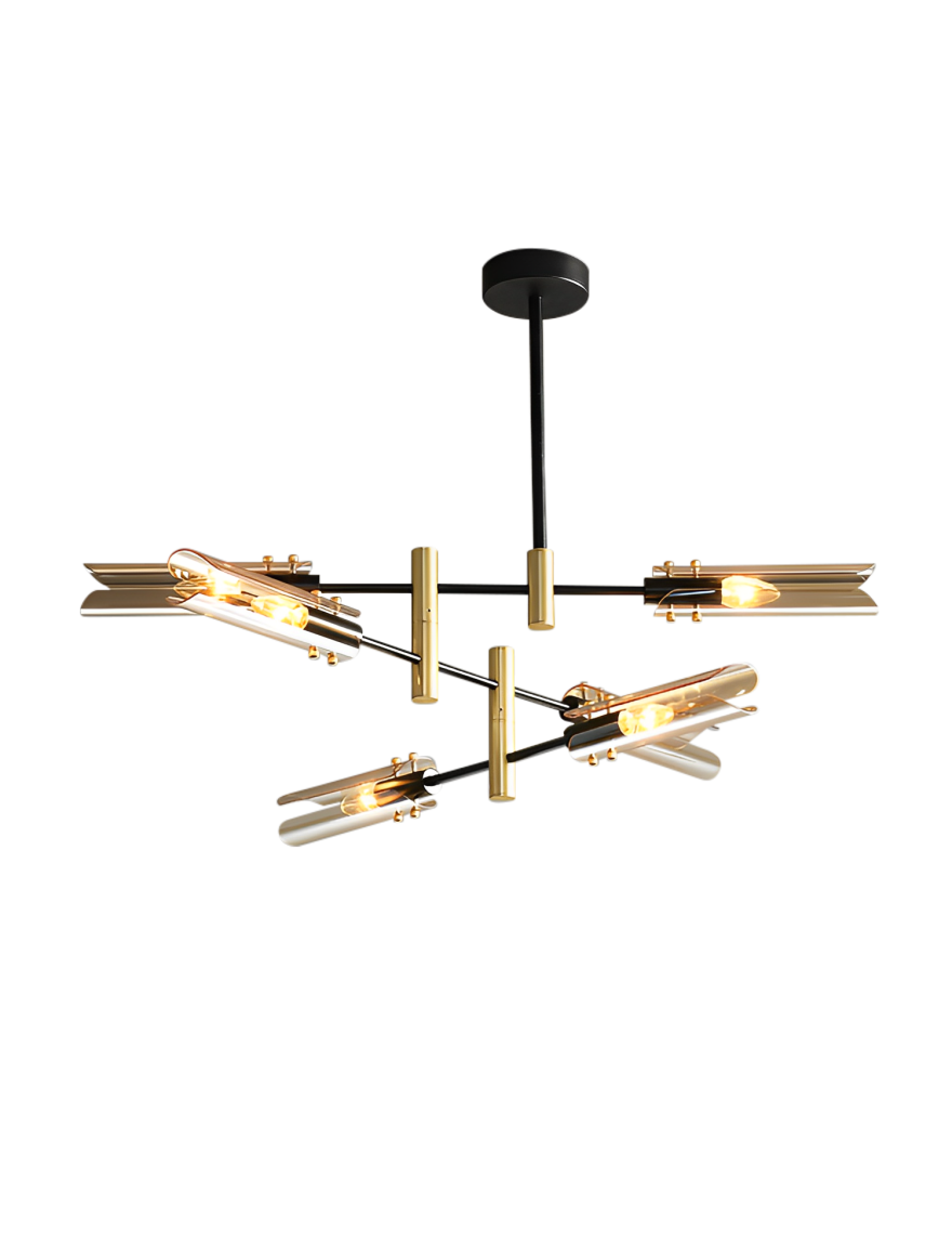 Lustră 6*E14 D870 amber DL 8092P Luminaled