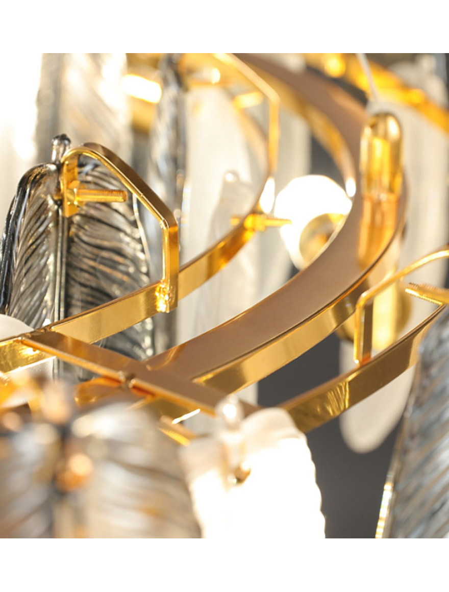 Lustră 5*E14 L860 white+smoky DL 10618P Luminaled