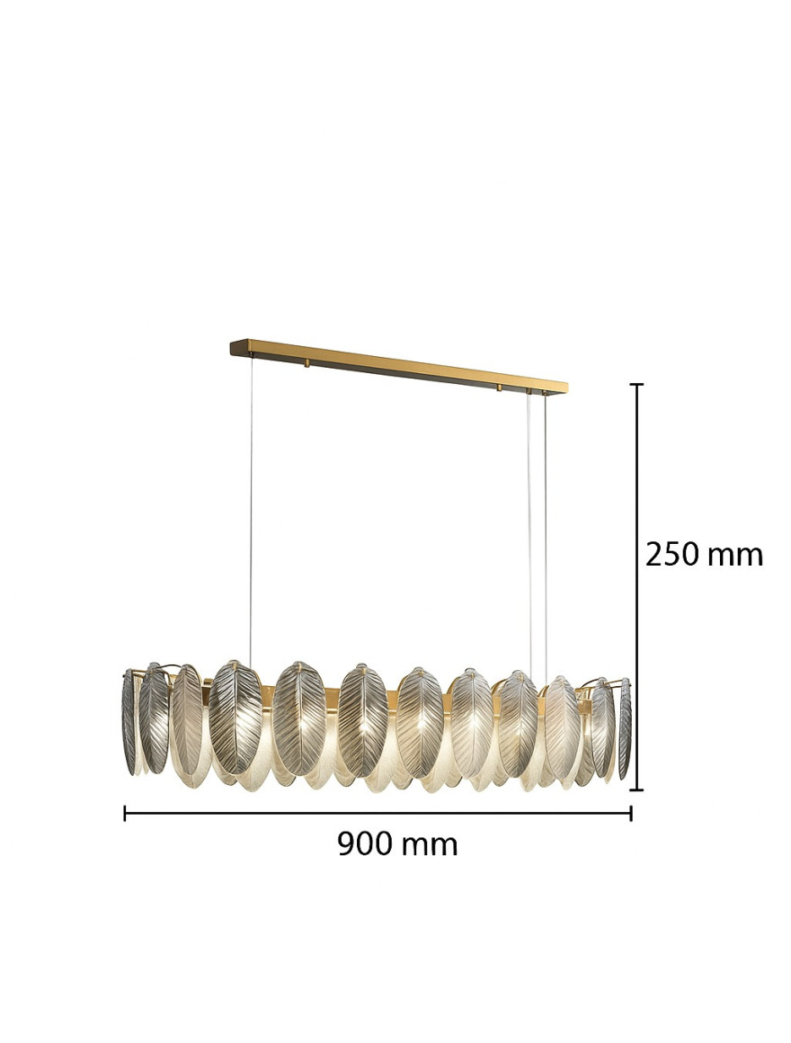 * Lustră 10*E14 L900 shine gold+smoky DL 10618P Luminaled
