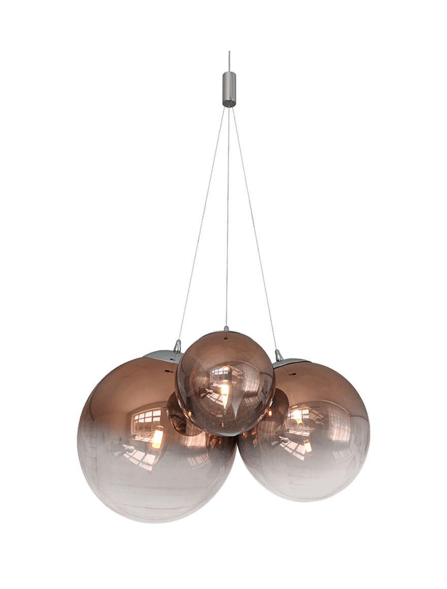 * Lustră LED 3*1W 4000K D110+130+150 rose gold DL 19152P Luminaled 3