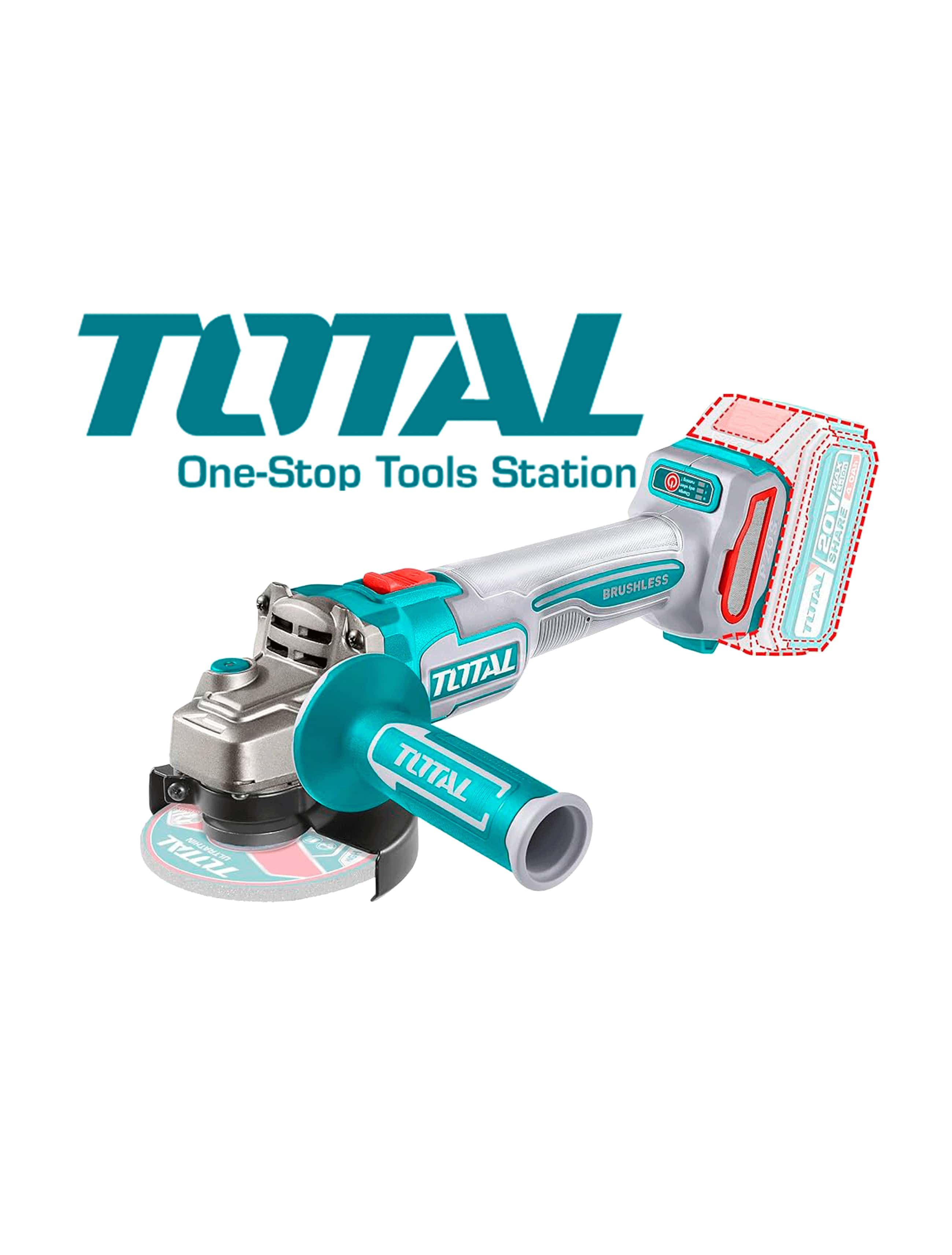 * Polizor unghiular cu două acumulatoare D115mm 20V TAGLI211542