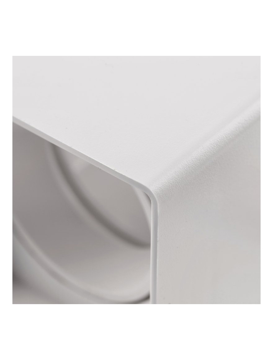 Spot aplicat RESTO1xMR16 80x80x125 pătrat alb GTV