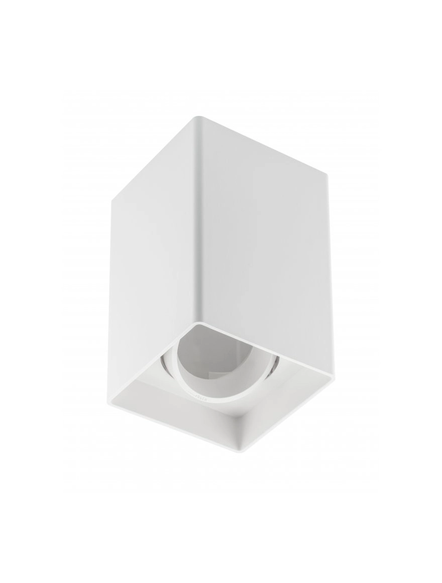 Spot aplicat RESTO1xMR16 80x80x125 pătrat alb GTV