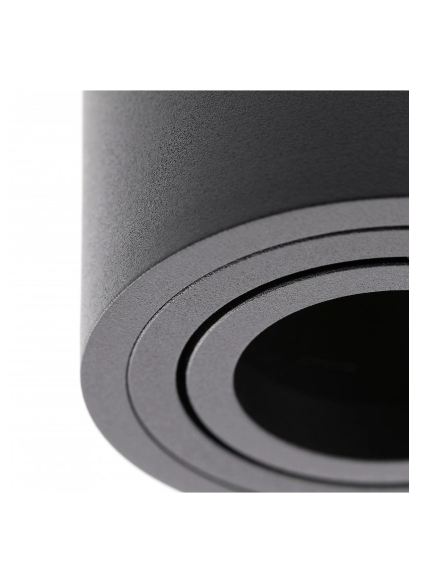 Spot aplicat AVEIRO DUO BIS 2xGU10 160x80x90 rotund negru GTV