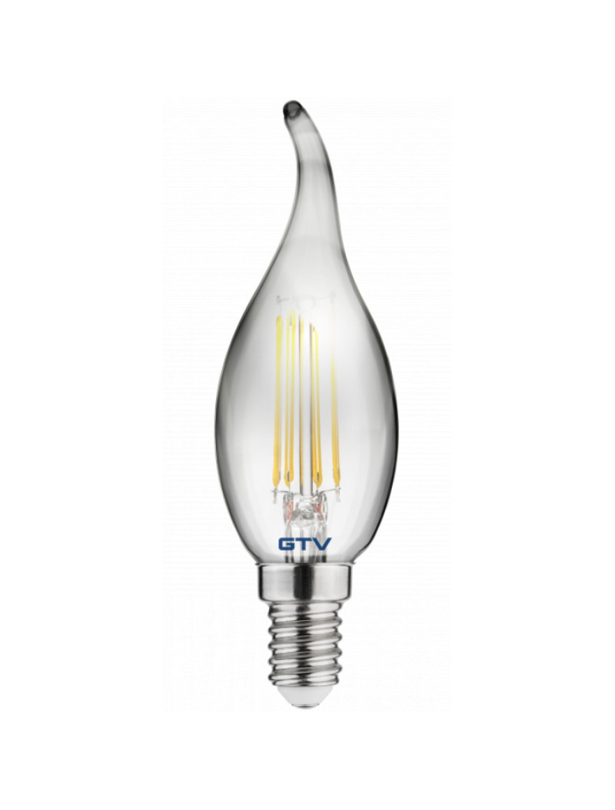 Bec Led Filament smoked C35L 4W 200Lm 1800K E14 GTV