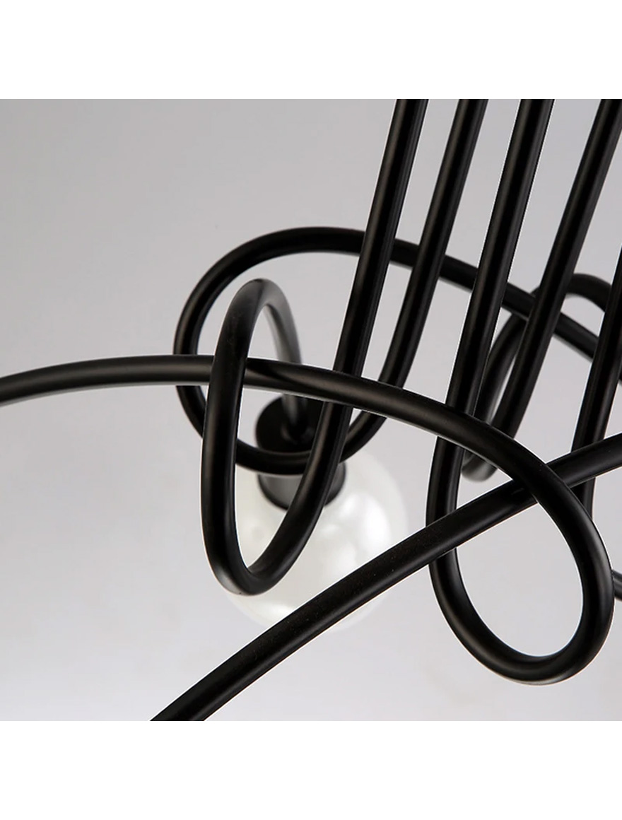 Люстра 5*E27 черно-белая 2640/5 Luminaled