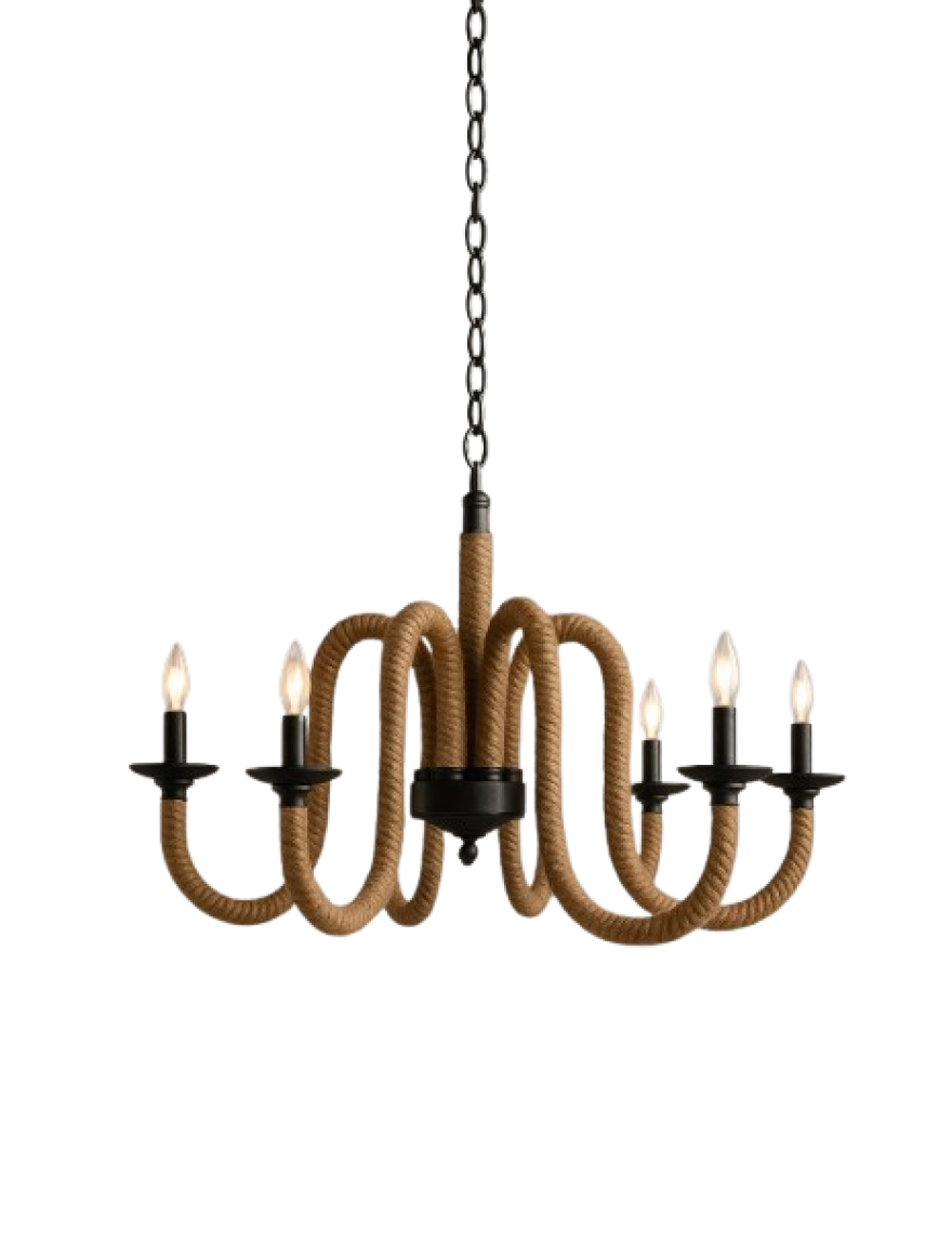 Lustra 6*E14 negru M248-6 Luminaled