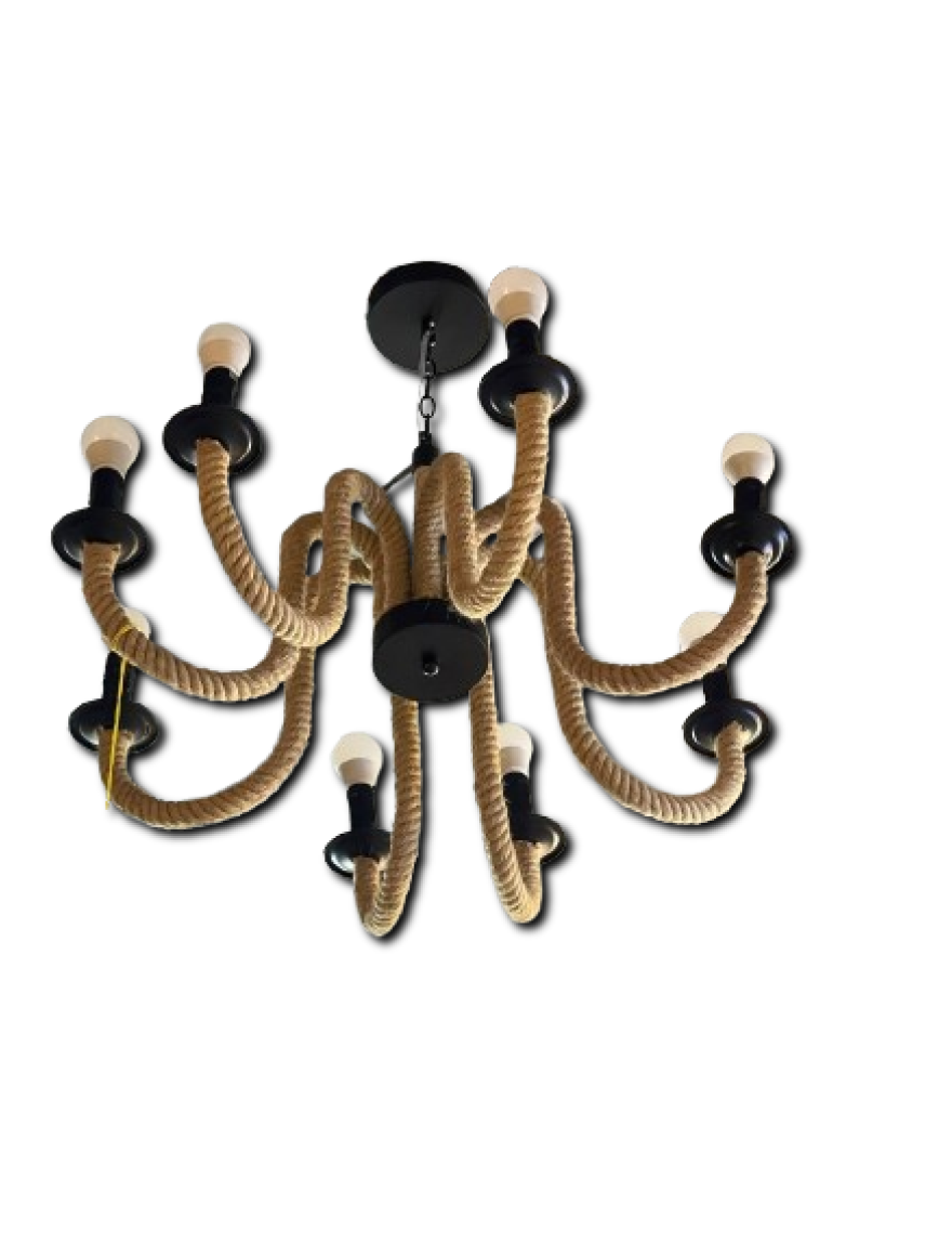 Lustra 8*E14 negru M248-8 Luminaled