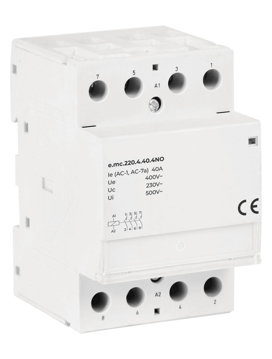 Contactor modular e.mc.220.4.40.4NO, 4р, 40А, 4NO, 220V
