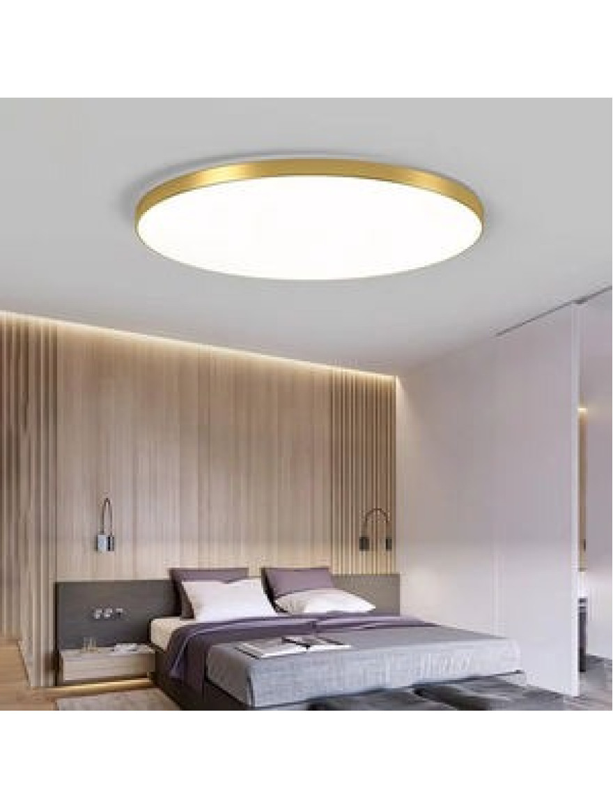 Plafonieră Led WM-C7300-S-G VERI 32W 4000K D370mm aurie ZUMALINE