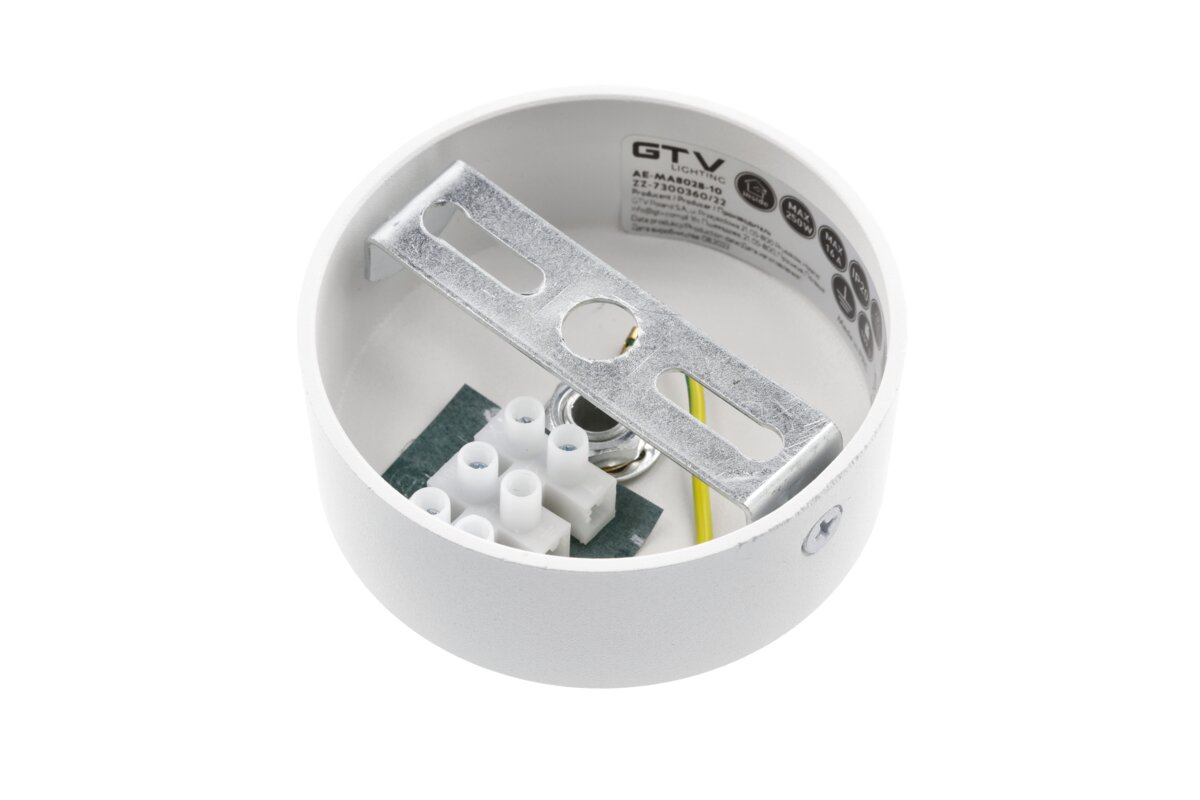 Декоративная потолочная чаша для подключения подвесных светильников, белая, GTV