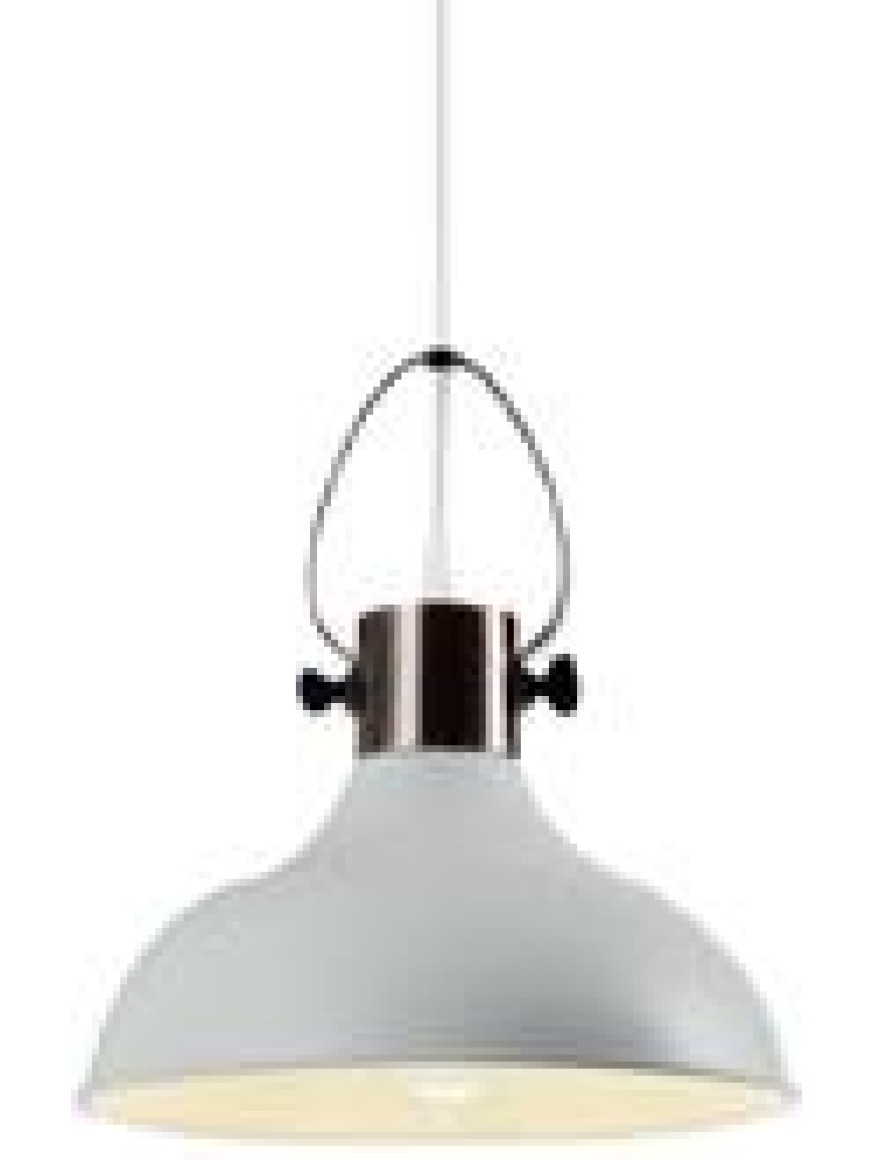 * Suspensie MEES 1XE27 D30cm albă GTV