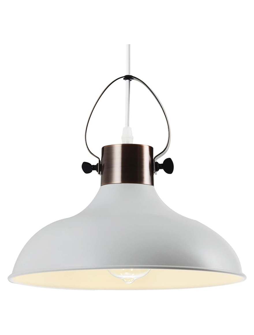 * Suspensie MEES 1XE27 D30cm albă GTV