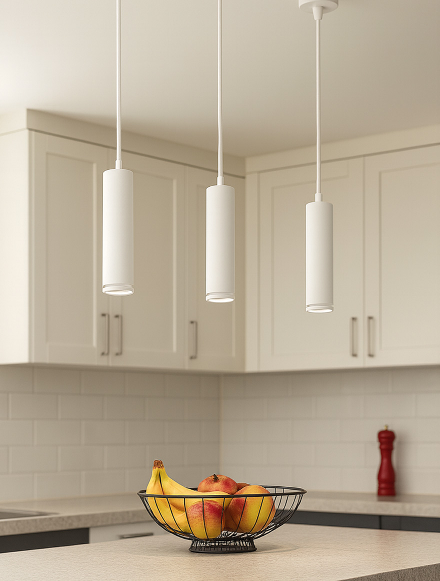 * Suspensie Solis 2 1XGU10 albă GTV