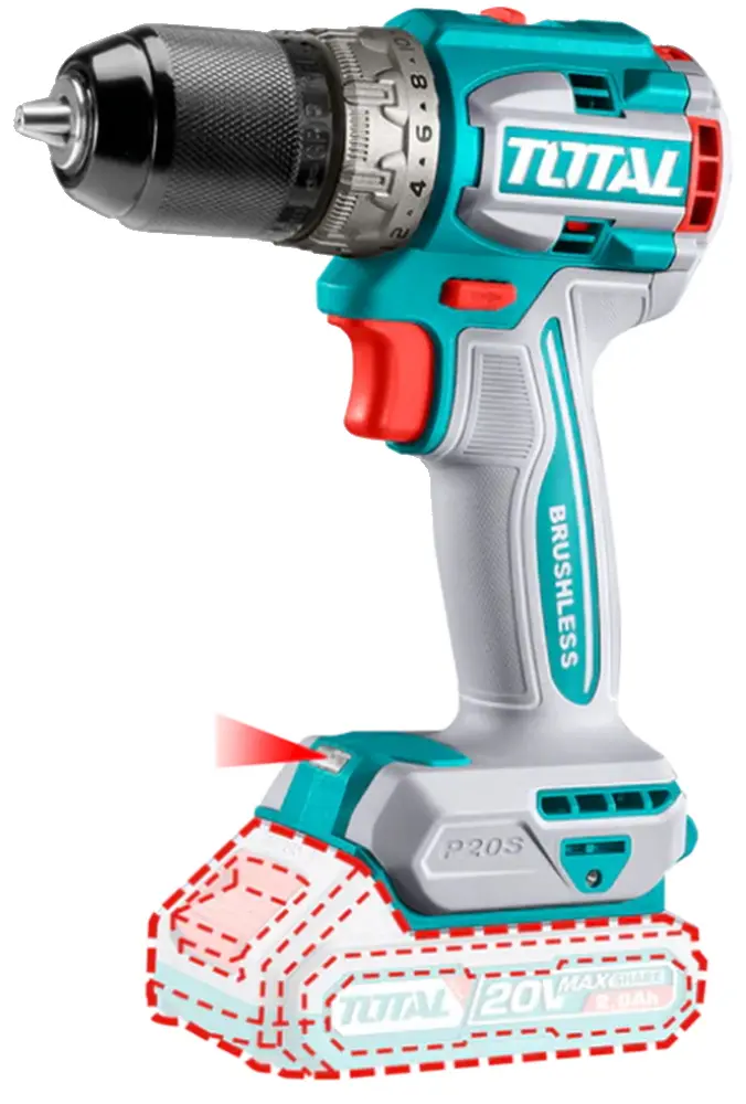 Ударный шуруповёрт без аккумулятора 20,0 В, 60 Н·м, TDLI206021