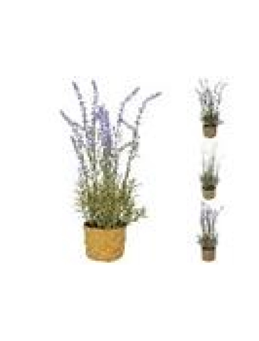 Floare artificiala Lavanda 46cm, in ghiveci, 3 modele