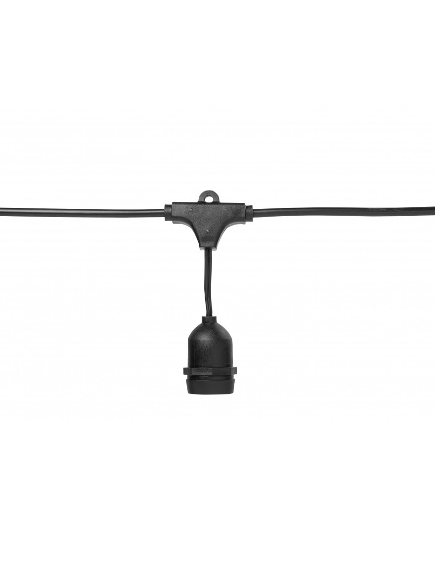 Ghirlandă fără bec 10X27 10m negru GTV